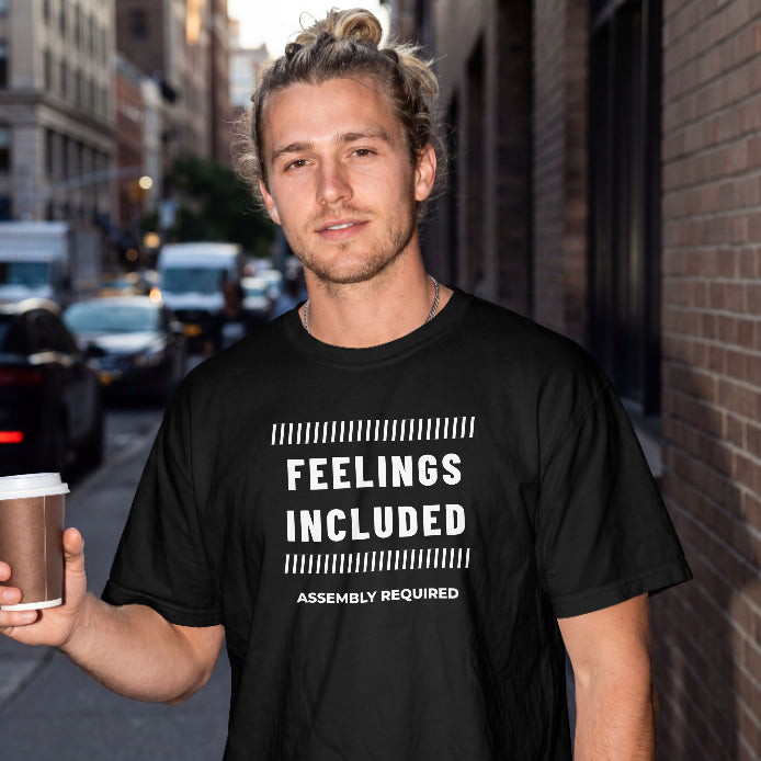 Feelings Included – Assembly Required Black T-Shirt