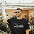 Good Heart, Difficult Packaging – Dry Humour Black T-Shirt
