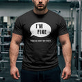 I’m Fine – This Is Just My Face Black T-Shirt